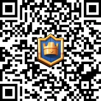 Clash Royale QR code for the 10th Anniversary banner frame and The Big 10 banner decoration